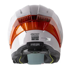Casco Shaft 246 Sp Solid Gris Claro Visor Revo Rojo