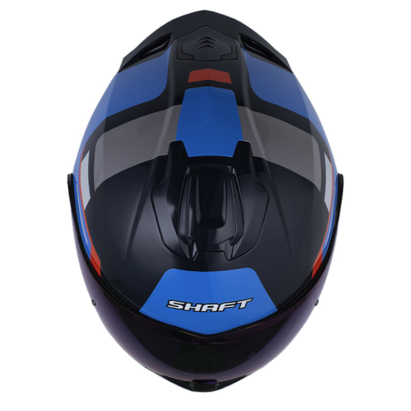 Casco Shaft 3540 Dv Lexx Azul Oscuro Azul Visor Iridium Azul
