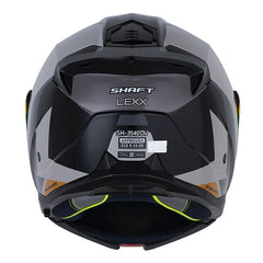 Casco Shaft 3540 Dv Lexx Negro Gris Visor Revo Rojo