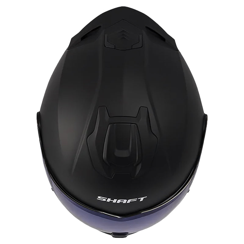 Casco Shaft 3540 Dv Solid Negro Gris Oscuro Visor Iridium Azul
