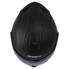 Casco Shaft 3540 Dv Solid Negro Gris Oscuro Visor Iridium Azul