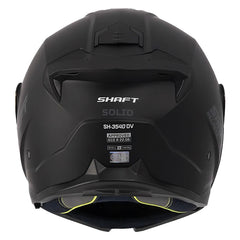 Casco Shaft 3540 Dv Solid Negro Gris Oscuro Visor Iridium Azul