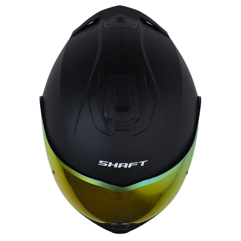 Casco Shaft 3540 Dv Solid Negro Rojo Visor Revo Rojo
