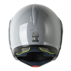Casco Shaft 3610Dv Solid Gris Silver Visor Iridium Azul