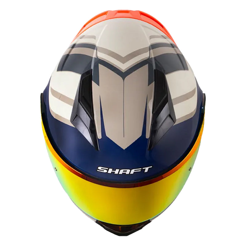 Casco Shaft 3820 Sp Mentox Arena Gris Oscuro Visor Revo Rojo