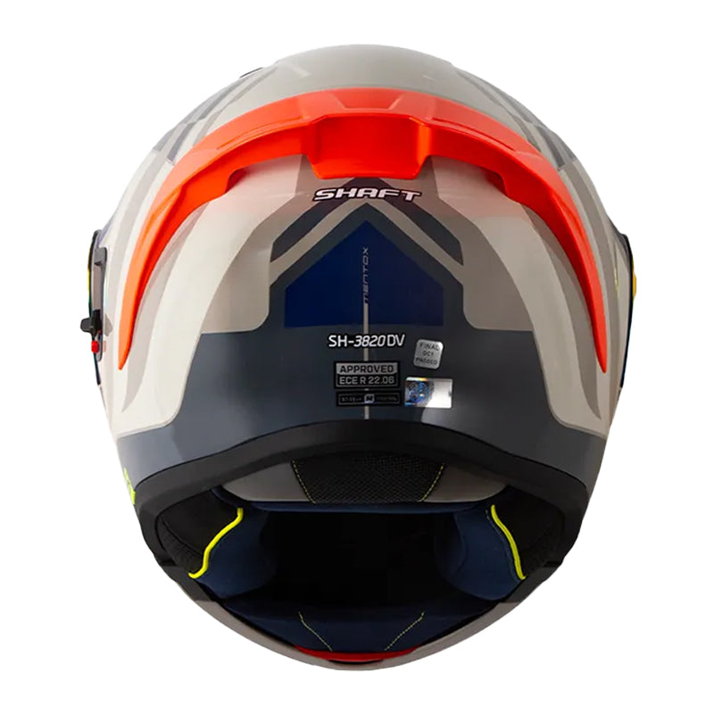 Casco Shaft 3820 Sp Mentox Arena Gris Oscuro Visor Revo Rojo