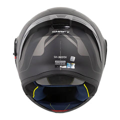 Casco Shaft 3820 Sp Mentox Negro Gris Oscuro Visor Iridium Azul