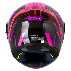 Casco Shaft 3820 Sp Seven Gris Oscuro Morado Visor Iridium Morado