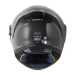 Casco Shaft 3820 Sp Solid Gris Oscuro Gris Visor Iridium Azul