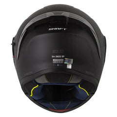 Casco Shaft 3820 Sp Solid Negro Gris Visor Iridium Azul