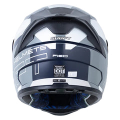 Casco Shaft 502sp Fied Azul Oscuro Gris Visor Iridium Azul