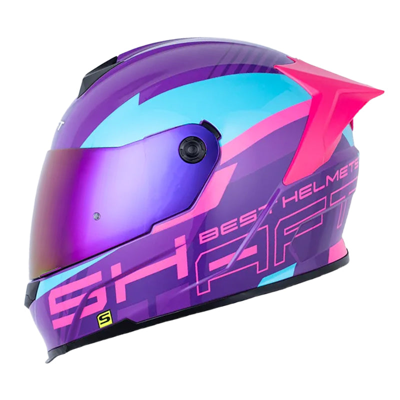 Casco Shaft 502sp Fied Morado Fucsia Visor Revo Morado