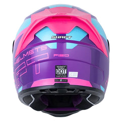 Casco Shaft 502sp Fied Morado Fucsia Visor Revo Morado