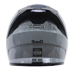 Casco Shaft 502sp Solid Gris Oscuro Visor Iridium Azul