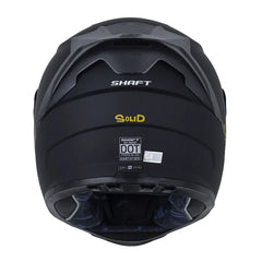 Casco Shaft 502sp Solid Negro Dorado Visor Iridium Dorado