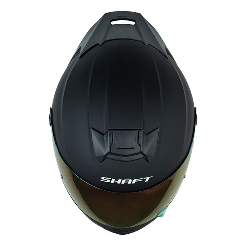 Casco Shaft 502sp Solid Negro Fucsia Visor Revo Morado