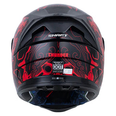 Casco Shaft 502sp Thunder Negro Rojo Visor Revo Rojo