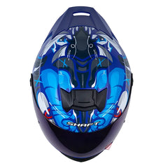Casco Shaft 502sp Zteph Azul Visor Iridium Azul
