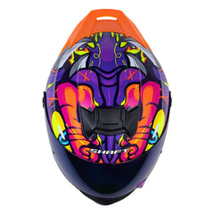 Casco Shaft 502sp Zteph Negro Amarillo Visor Revo Rojo