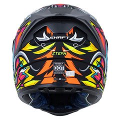 Casco Shaft 502sp Zteph Negro Amarillo Visor Revo Rojo