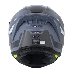 Casco Shaft 504 Lue Gris Oscuro Visor Iridium Rojo