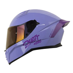 Casco Shaft 504 Solid Morado Claro Visor Iridium Morado