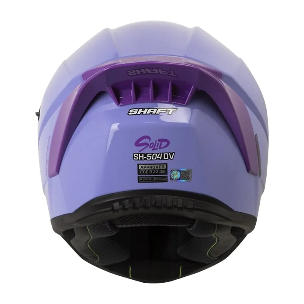 Casco Shaft 504 Solid Morado Claro Visor Iridium Morado