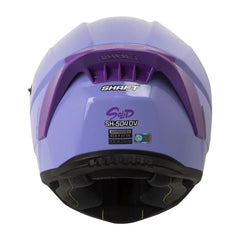 Casco Shaft 504 Solid Morado Claro Visor Iridium Morado