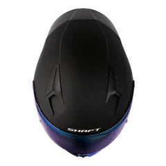 Casco Shaft 526Sp Evo Solid V2 Negro Amarillo Neon Visor Iridium Azul