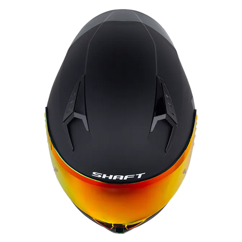 Casco Shaft 526Sp Evo Solid Negro Rojo Visor Revo Rojo