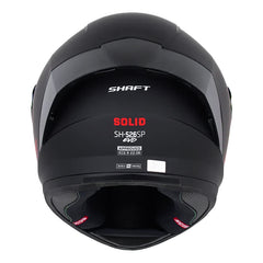Casco Shaft 526Sp Evo Solid Negro Rojo Visor Revo Rojo