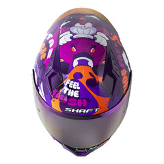 Casco Shaft 526 Sp Evo Won Morado Oscuro Fucsia Visor Revo Morado