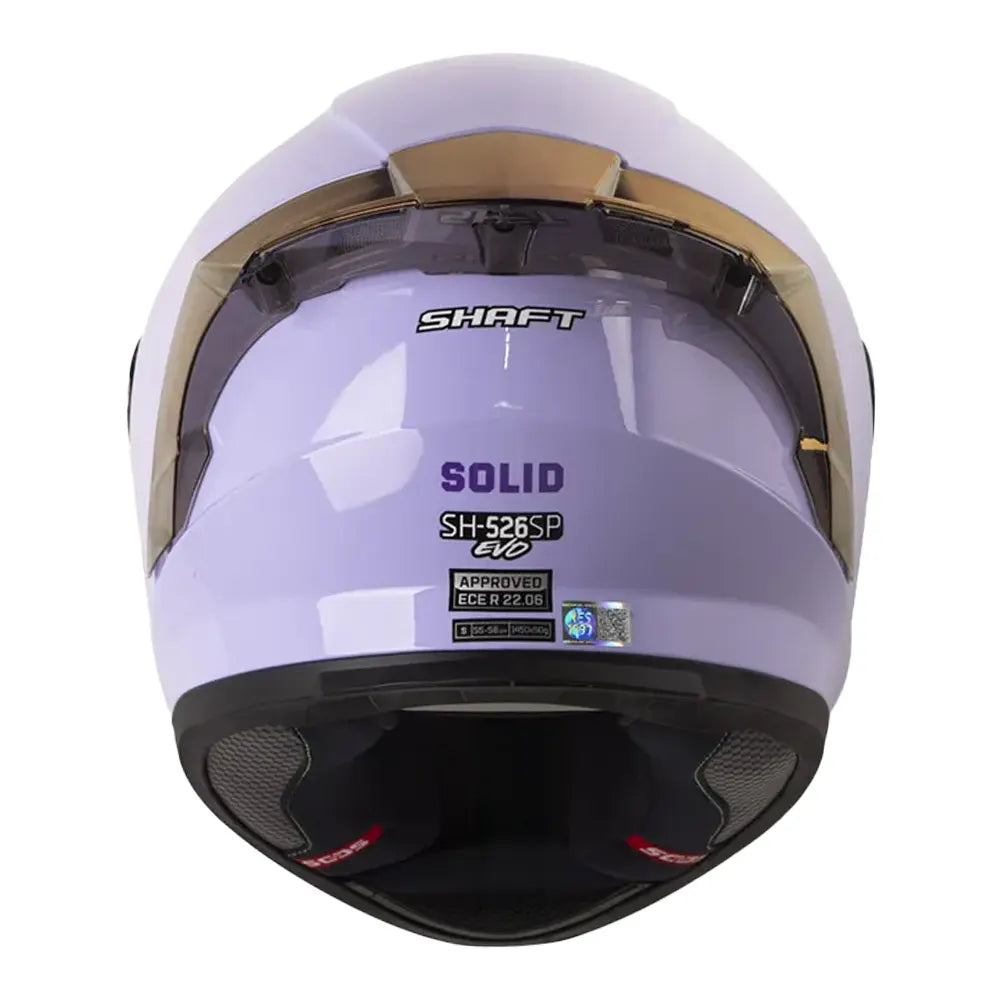 Casco Shaft 526sp Evo Solid Morado Claro Visor Iridium Morado