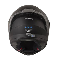 Casco Shaft 526sp Evo Solid Negro Azul Visor Iridium Azul