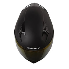 Casco Shaft 526sp Evo Solid Negro Gris Visor Iridium Rojo