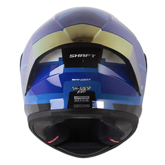 Casco Shaft 52Sp Evo Bandox Azul Blanco Visor Iridium Azul