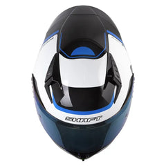 Casco Shaft 52Sp Evo Nihon Negro Azul Visor Iridium Azul