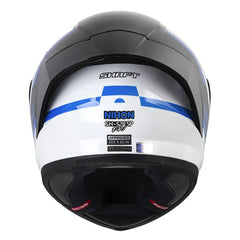 Casco Shaft 52Sp Evo Nihon Negro Azul Visor Iridium Azul