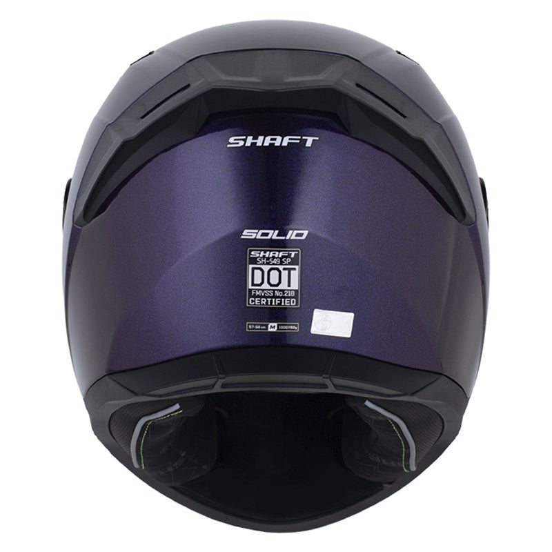 Casco Shaft 549Sp Solid Camaleon Silver Visor Iridium Azul