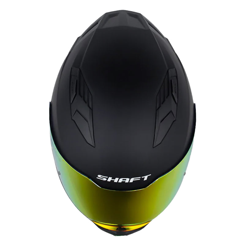 Casco Shaft 549Sp Solid Negro Gris Oscuro Visor Revo Rojo