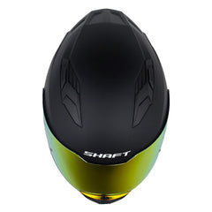 Casco Shaft 549Sp Solid Negro Gris Oscuro Visor Revo Rojo