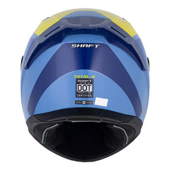 Casco Shaft 549 Sp Total Iii Azul Amarillo Visor Iridium Azul
