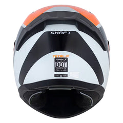 Casco Shaft 549 Sp Total Iii Blanco Perlado Naranja Visor Iridium Azul
