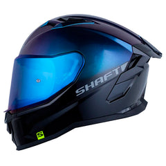 Casco Shaft 556 Taipan Solid Sunset Camaleon Gris Visor Iridium Azul