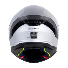 Casco Shaft 558Sp Solid Camaleon Blanco Gris Visor Iridium Azul