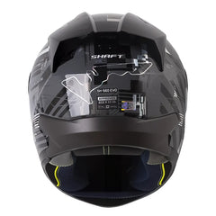 Casco Shaft 560 Evo Circuit Gris Oscuro Visor Iridium Azul