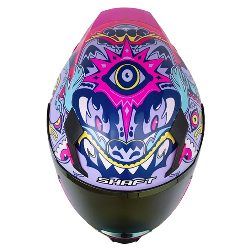 Casco Shaft 562 R Manic_X Fucsia Morado Visor Iridium Morado