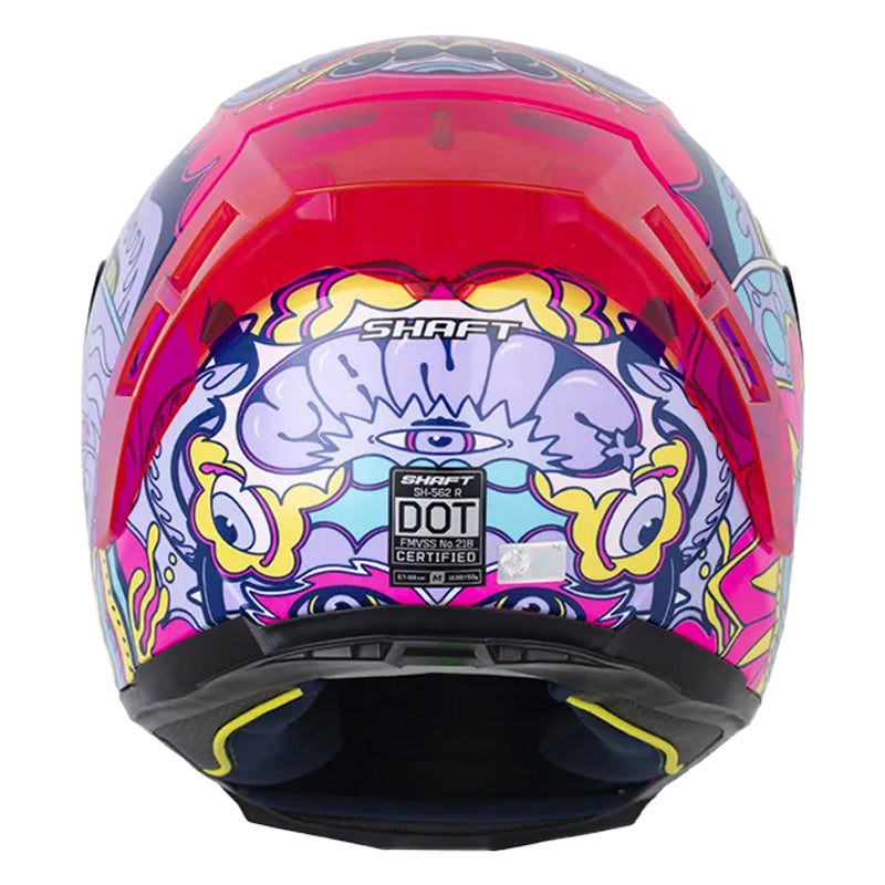 Casco Shaft 562 R Manic_X Fucsia Morado Visor Iridium Morado