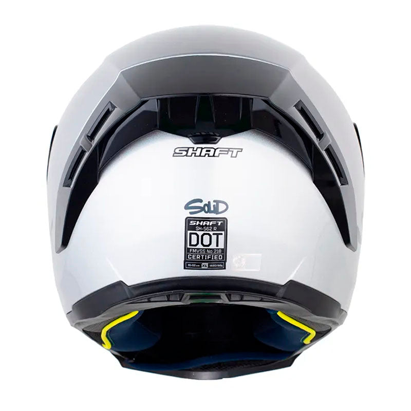 Casco Shaft 562 R Solid Camaleon Blanco Gris Visor Revo Rojo