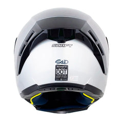 Casco Shaft 562 R Solid Camaleon Blanco Gris Visor Revo Rojo